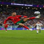 CR7 in air of the ground